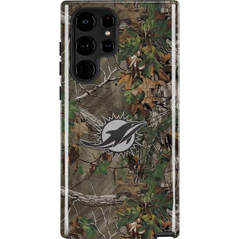 NFL Miami Dolphins Realtree Xtra Green Camo Galaxy S25 Ultra Impact Case