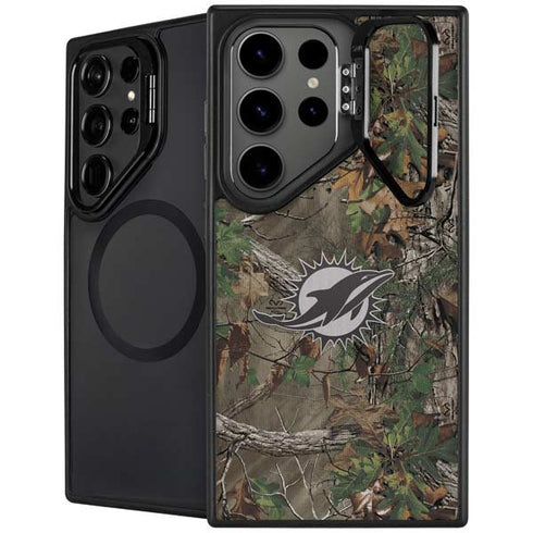 NFL Miami Dolphins Realtree Xtra Green Camo Galaxy S24 Ultra Kickstand Case