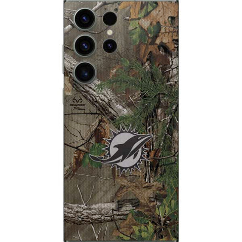 NFL Miami Dolphins Realtree Xtra Green Camo Galaxy S24 Ultra Skin