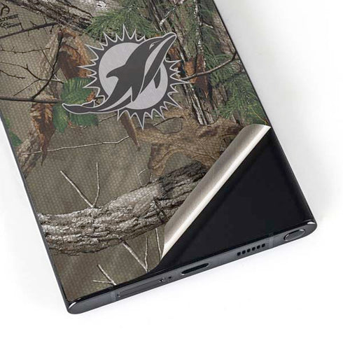 NFL Miami Dolphins Realtree Xtra Green Camo Galaxy S24 Ultra Skin