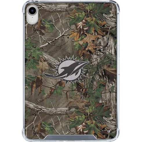 NFL Miami Dolphins Realtree Xtra Green Camo iPad 11th Gen (2025) Clear Case
