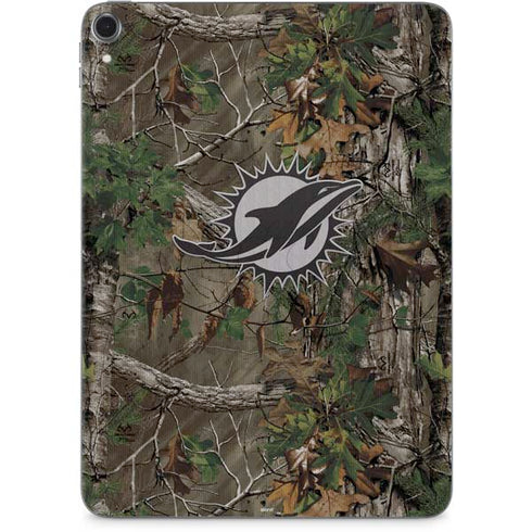 NFL Miami Dolphins Realtree Xtra Green Camo Apple iPad Pro Skin