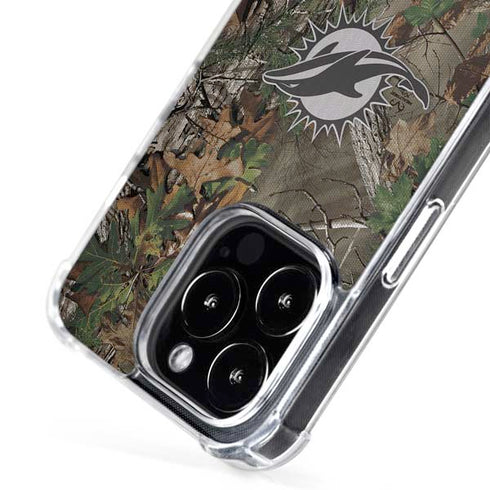 NFL Miami Dolphins Realtree Xtra Green Camo iPhone 16 Pro MagSafe Case