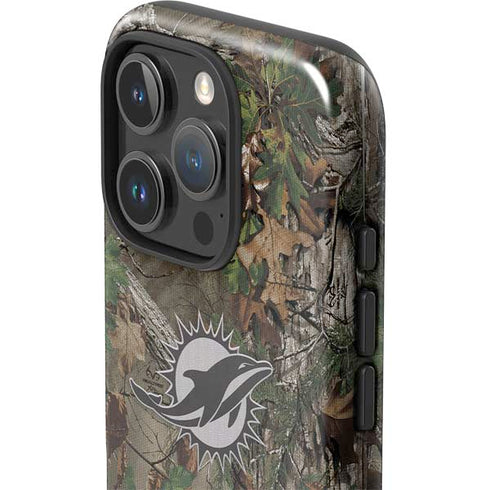 NFL Miami Dolphins Realtree Xtra Green Camo iPhone 16 Pro Max Impact Case