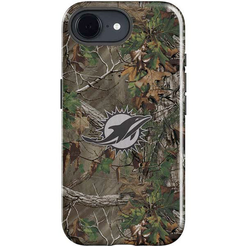 NFL Miami Dolphins Realtree Xtra Green Camo iPhone 16e Impact Case