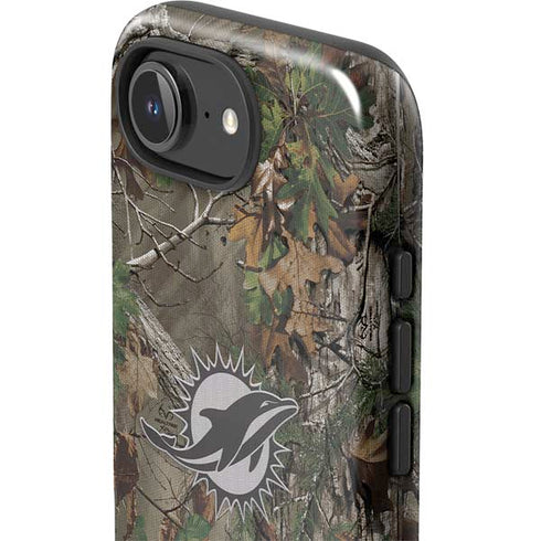 NFL Miami Dolphins Realtree Xtra Green Camo iPhone 16e Impact Case