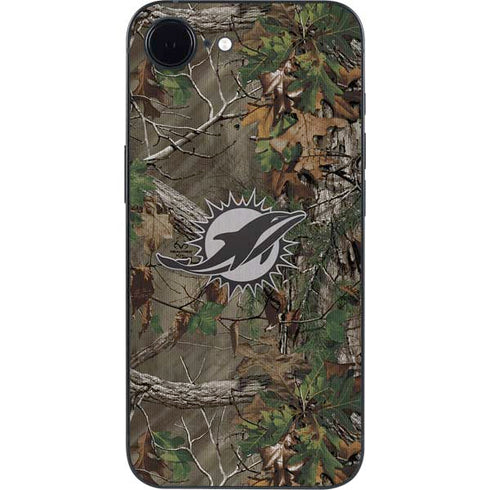 NFL Miami Dolphins Realtree Xtra Green Camo iPhone 16e Skin