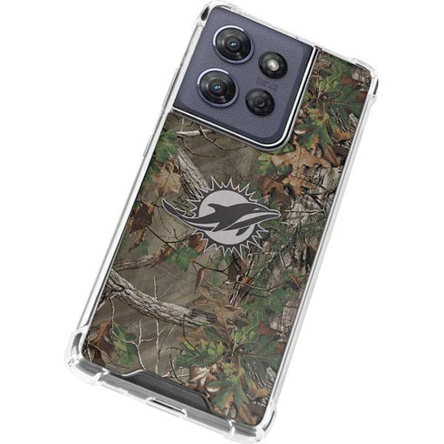 NFL Miami Dolphins Realtree Xtra Green Camo Moto G 5G (2025) Clear Case