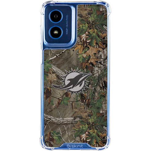 NFL Miami Dolphins Realtree Xtra Green Camo Moto G 5G (2024) Clear Case