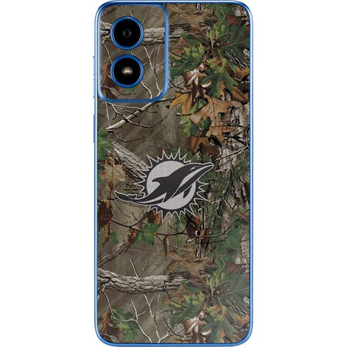 NFL Miami Dolphins Realtree Xtra Green Camo Moto G Play 4G (2024) Skin