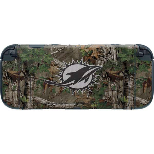 NFL Miami Dolphins Realtree Xtra Green Camo Nintendo Switch 2 (2025) with Joy-Con Skin