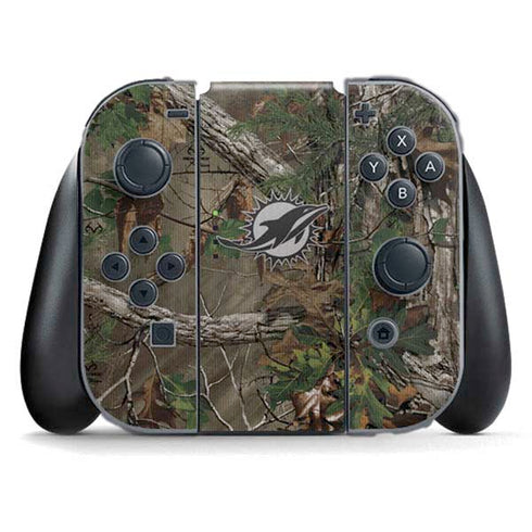NFL Miami Dolphins Realtree Xtra Green Camo Nintendo Skins