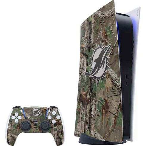 NFL Miami Dolphins Realtree Xtra Green Camo PlayStation PS5 Skins