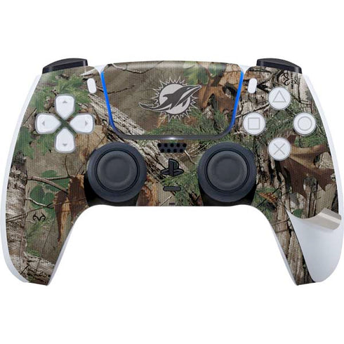 NFL Miami Dolphins Realtree Xtra Green Camo PS5 Pro Bundle Skin