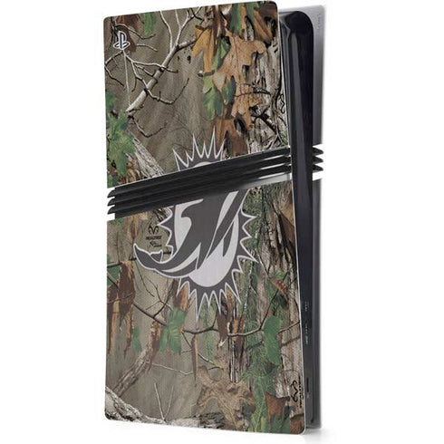 NFL Miami Dolphins Realtree Xtra Green Camo PS5 Pro Console Skin