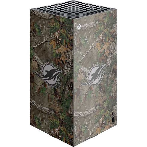 NFL Miami Dolphins Realtree Xtra Green Camo XBox Series X Digital Edition Console Skin