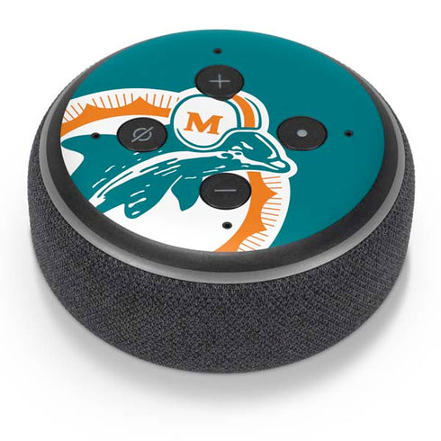 NFL Miami Dolphins Retro Logo Amazon Echo Dot Skin
