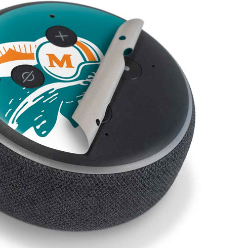 NFL Miami Dolphins Retro Logo Amazon Echo Dot Skin