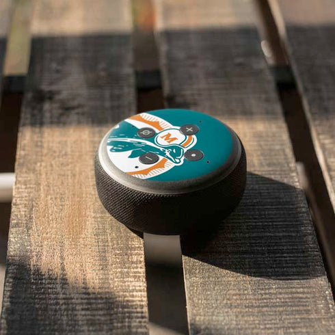 NFL Miami Dolphins Retro Logo Amazon Echo Dot Skin