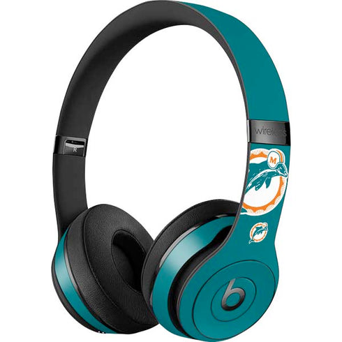 NFL Miami Dolphins Retro Logo Beats Solo 3 Wireless Skin