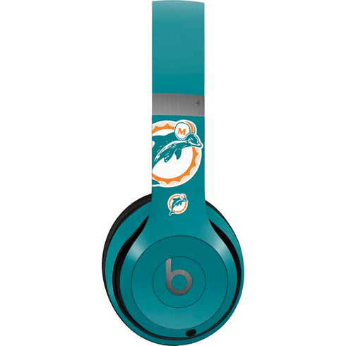 NFL Miami Dolphins Retro Logo Beats Solo 4 Wireless Headphones Skin