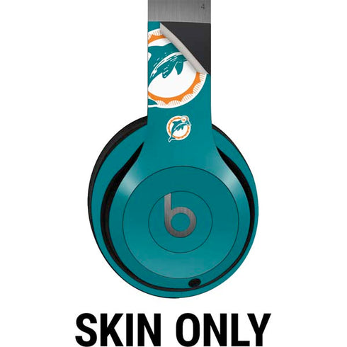 NFL Miami Dolphins Retro Logo Beats Solo 4 Wireless Headphones Skin