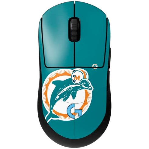 NFL Miami Dolphins Retro Logo G Pro Wireless Gaming Mouse Skin