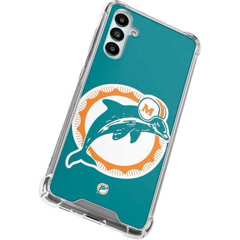 NFL Miami Dolphins Retro Logo Gabb Phone 4 Clear Case