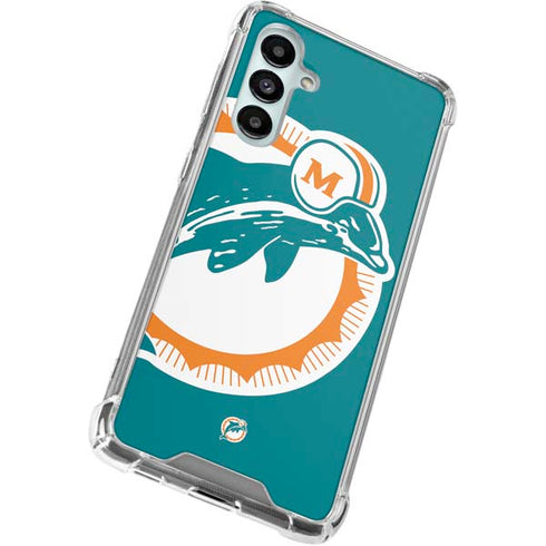 NFL Miami Dolphins Retro Logo Galaxy A16 5G Clear Case