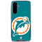 NFL Miami Dolphins Retro Logo Galaxy A36 5G Clear Case