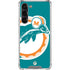 NFL Miami Dolphins Retro Logo Galaxy S24 FE Clear Case
