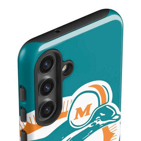 NFL Miami Dolphins Retro Logo Galaxy S25 Impact Case
