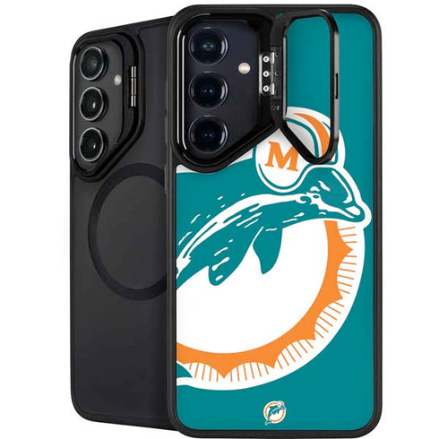 NFL Miami Dolphins Retro Logo Galaxy S24 Kickstand Case