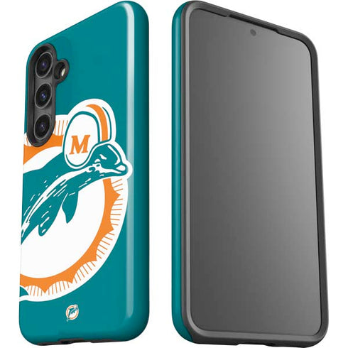 NFL Miami Dolphins Retro Logo Galaxy S25 Plus Impact Case