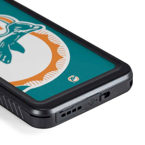 NFL Miami Dolphins Retro Logo Galaxy S24 Plus Waterproof Case