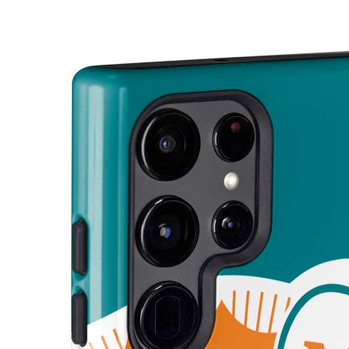 NFL Miami Dolphins Retro Logo Galaxy S25 Ultra Impact Case
