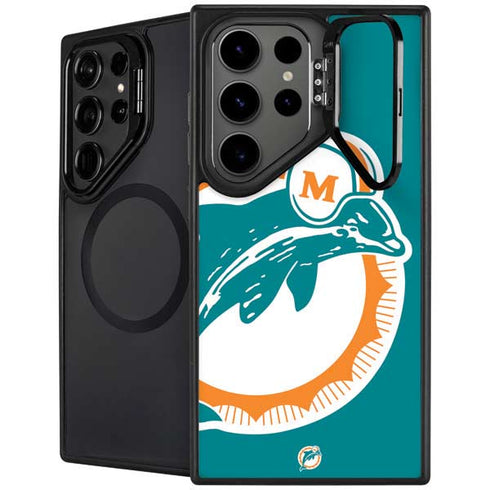 NFL Miami Dolphins Retro Logo Galaxy S24 Ultra Kickstand Case