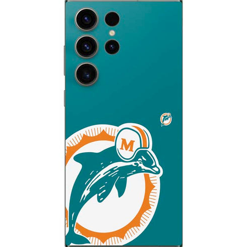 NFL Miami Dolphins Retro Logo Galaxy S25 Ultra Skin