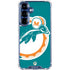 NFL Miami Dolphins Retro Logo Galaxy S25 Clear Case
