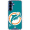 NFL Miami Dolphins Retro Logo Galaxy S25 FE Clear Case