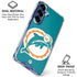NFL Miami Dolphins Retro Logo Galaxy S25 FE Clear Case