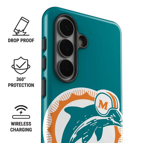 NFL Miami Dolphins Retro Logo Galaxy S26 Impact Case