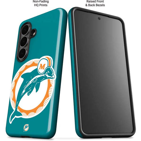 NFL Miami Dolphins Retro Logo Galaxy S26 Plus Impact Case