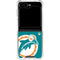 NFL Miami Dolphins Retro Logo Galaxy Z Flip6 Clear Case