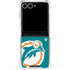 NFL Miami Dolphins Retro Logo Galaxy Z Flip7 Clear Case