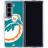 NFL Miami Dolphins Retro Logo Galaxy Z Fold5 5G Clear Case