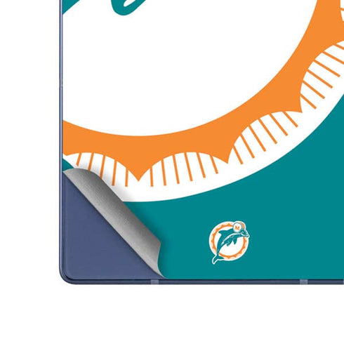 NFL Miami Dolphins Retro Logo Galaxy Z Fold6 Skin