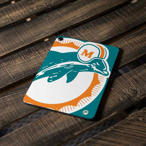 NFL Miami Dolphins Retro Logo Apple iPad Pro Skin