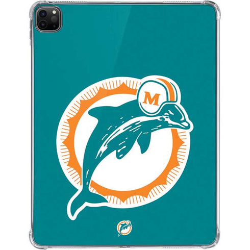 NFL Miami Dolphins Retro Logo iPad Pro 11in (2024) Clear Case