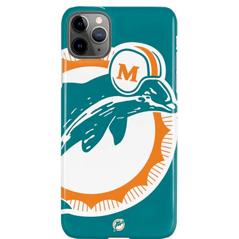 NFL Miami Dolphins Retro Logo iPhone Cases